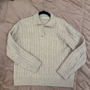 Unisex Cable Knit Sweater